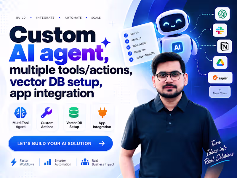 Cover image for AI Chatbot & Workflow Automation Integration | LLM , RAG
