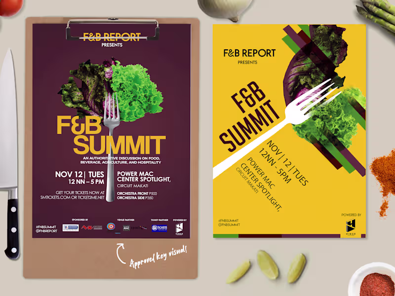 Cover image for Food and Beverage Event Collaterals