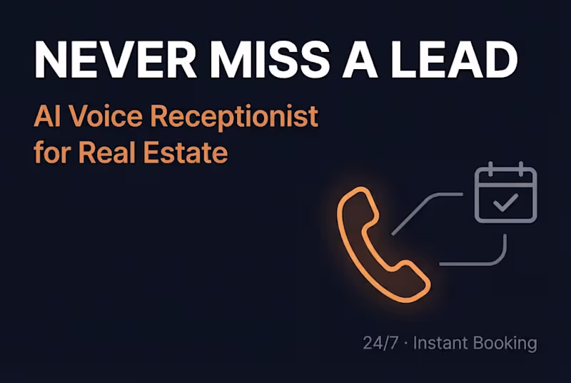 Cover image for AI Voice Receptionist for Real Estate