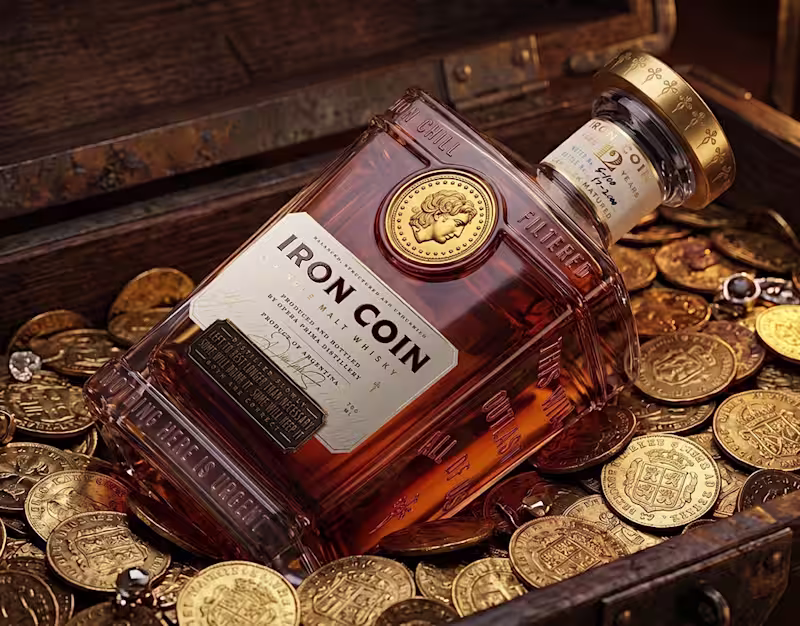 Cover image for Iron Coin — Premium Whisky Packaging