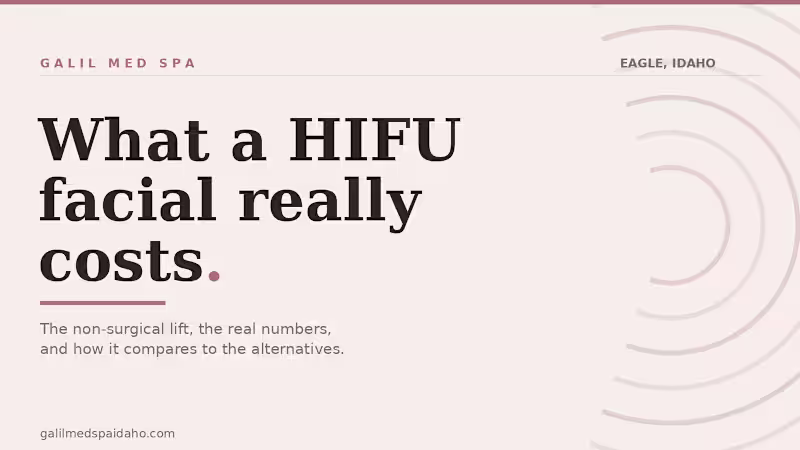 Cover image for Galil Med Spa — HIFU Facial Cost (SEO Blog Post)