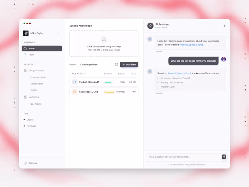 Cover image for Custom AI Knowledge Base & RAG Assistant