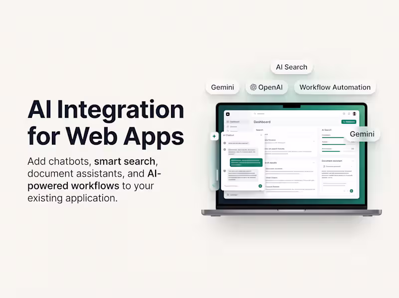 Cover image for AI Integration for Web Apps
