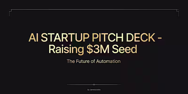 Cover image for High-converting AI startup pitch deck