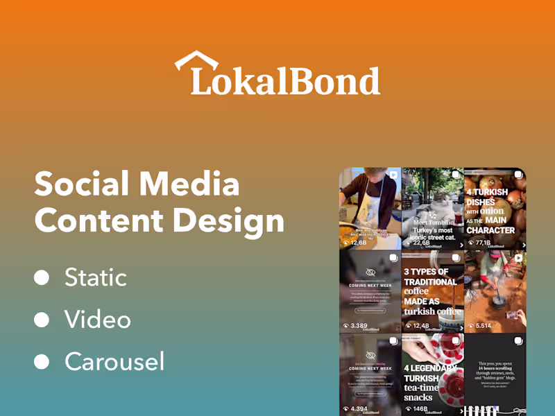 Cover image for Social Media & Ad Design for LokalBond