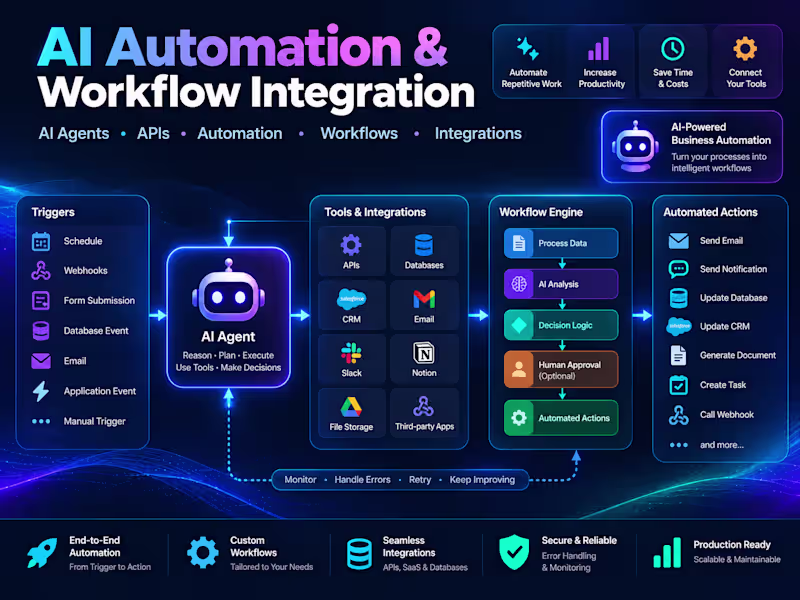 Cover image for AI Automation & Workflow Integration