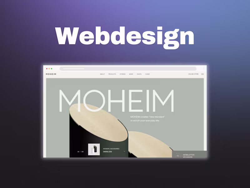 Cover image for modern webdesign or redesign for your Buisness 