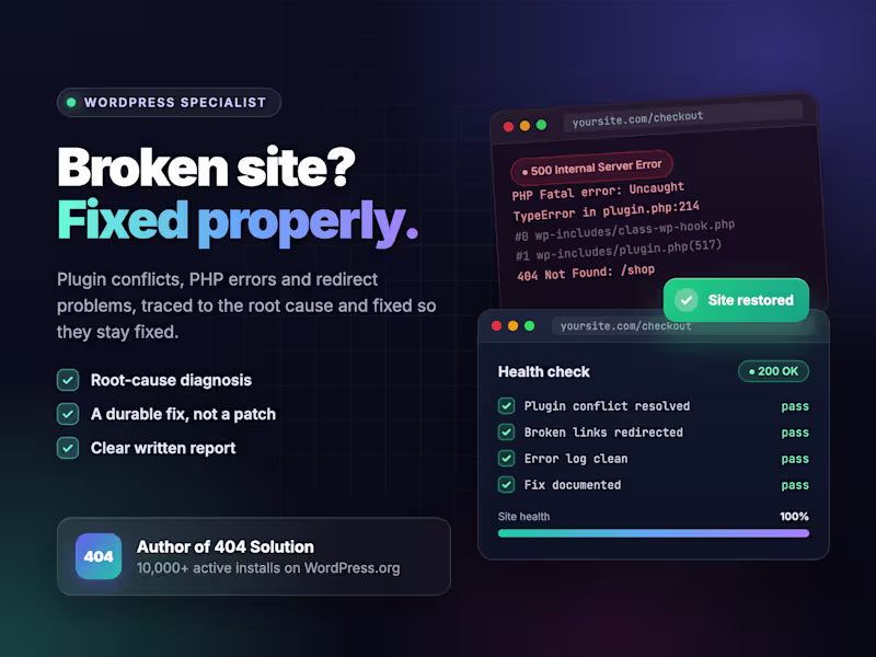 Cover image for WordPress fix
