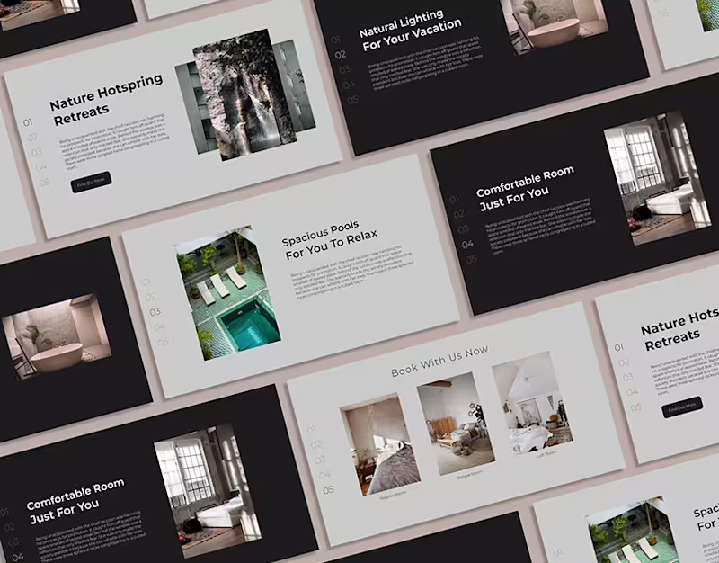 Cover image for Vacation Retreat Web Design :: Behance