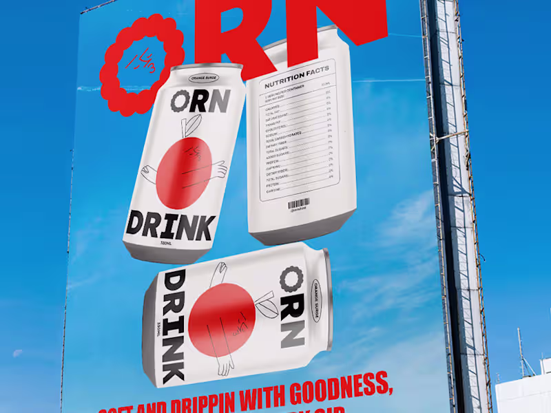 Cover image for PACKAGAIN AND CARD DESIGN FOR ''ORN DRINK''