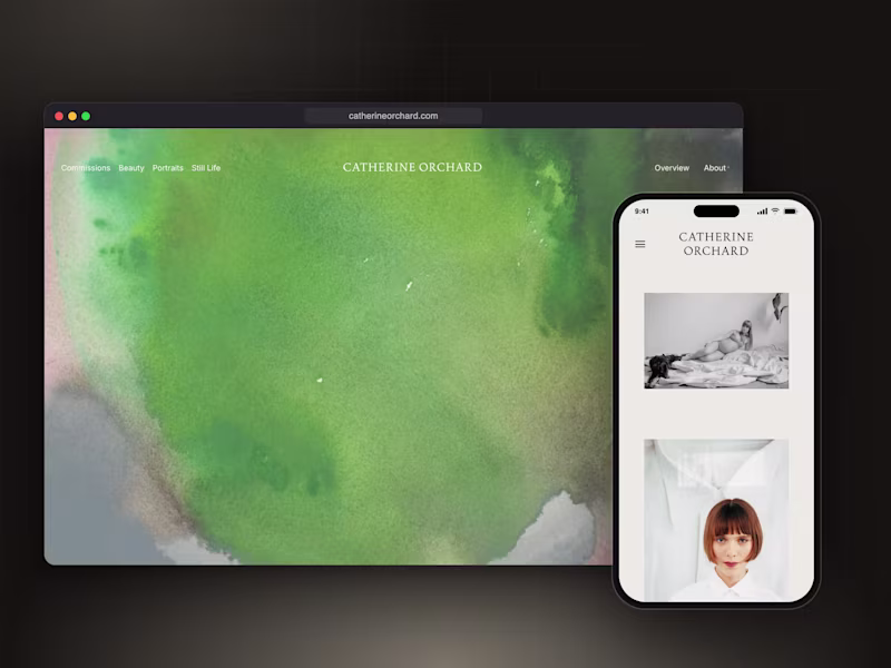 Cover image for Catherine Orchard - Filmmaker portfolio with full-screen video