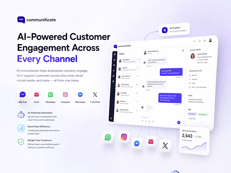 Cover image for Communiticate - AI-Powered Customer Engagement