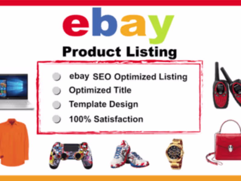 Cover image for I will list product on your eBay store with optimization 