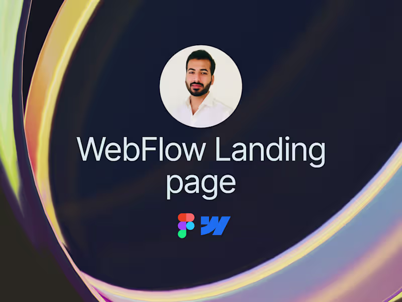Cover image for Webflow • Landing Page Design & Development