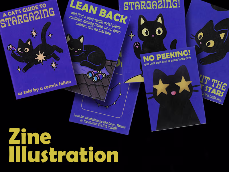 Cover image for Print Illustration | Cat Themed Zine 
