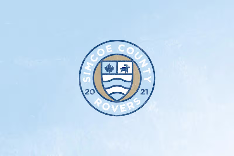 Cover image for ⚽️ Simcoe County Rovers F.C. — brand design for a soccer club