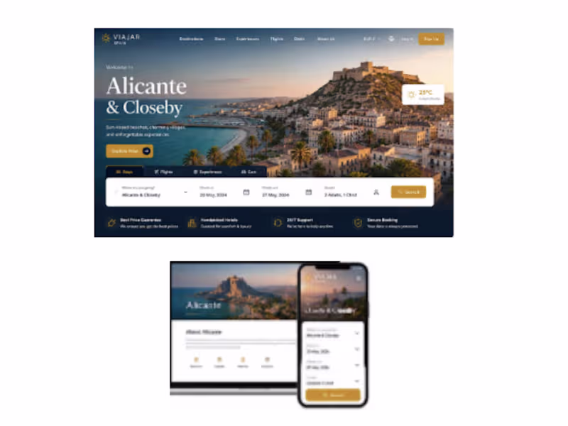 Cover image for Luxury Travel Booking Website —