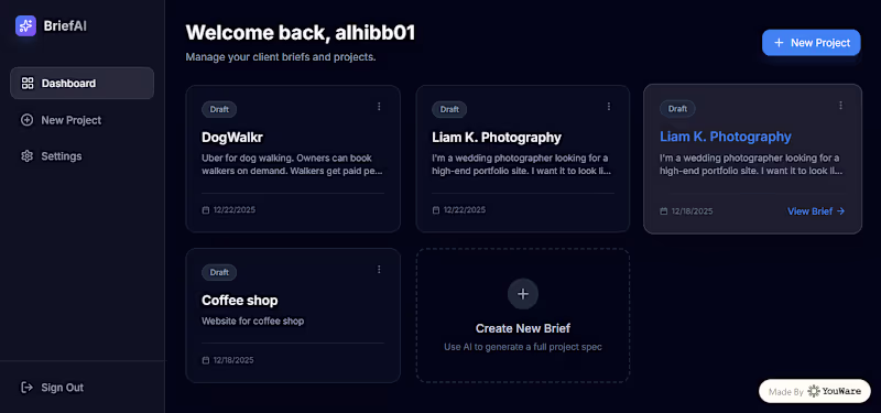 Cover image for BriefAI is a production-grade SaaS that transforms messy cli...