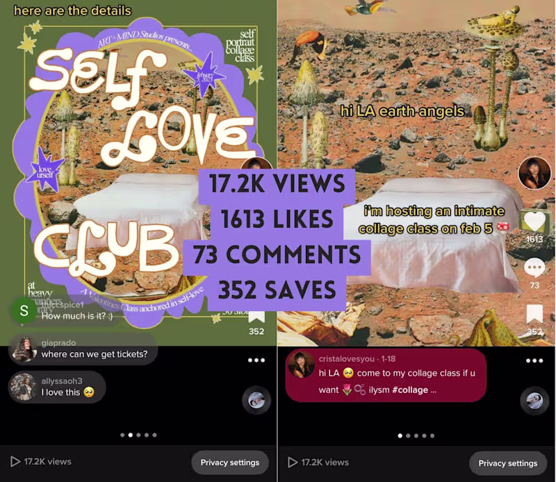 Cover image for ART+MIND Studios Tiktok Content Creator