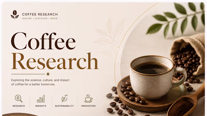Cover image for Coffee Research is a comprehensive