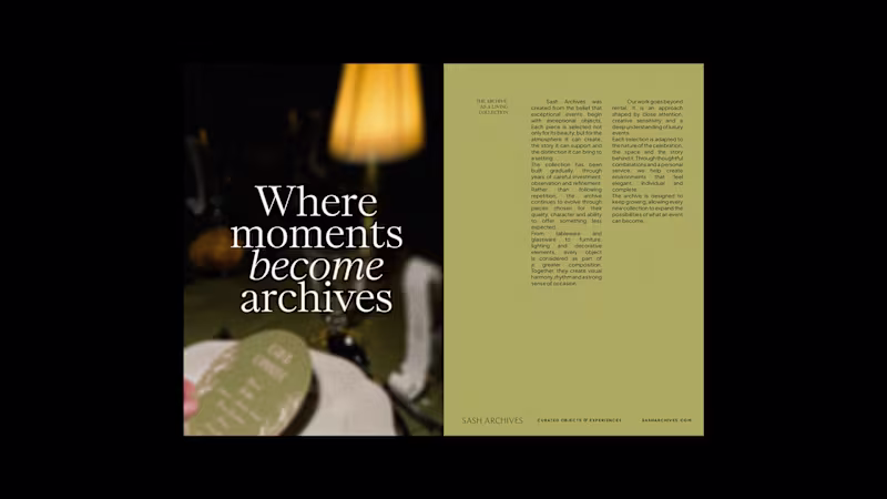 Cover image for Sash Archives Luxury Brand Identity Redesign