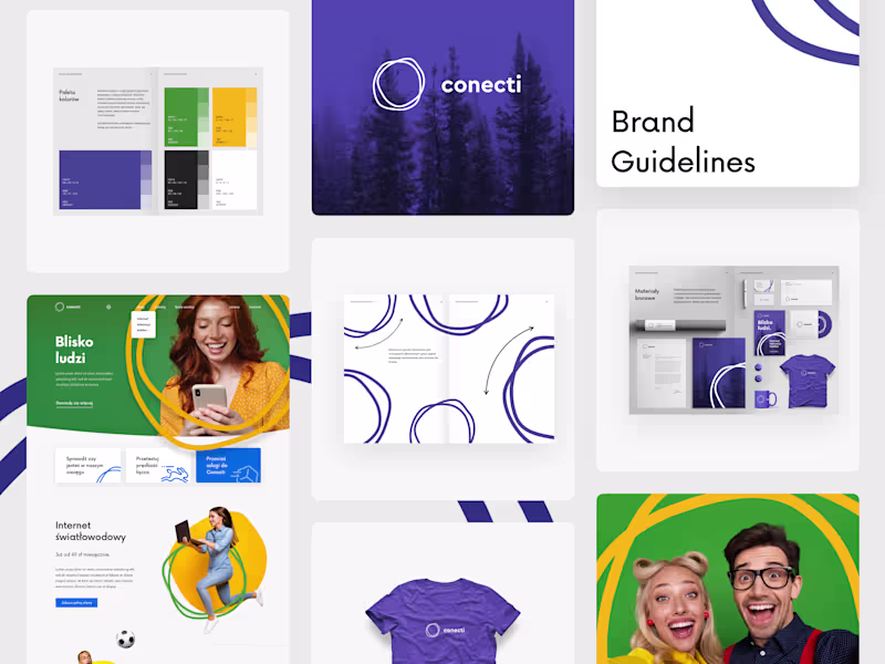 Cover image for Conecti. Branding and website.