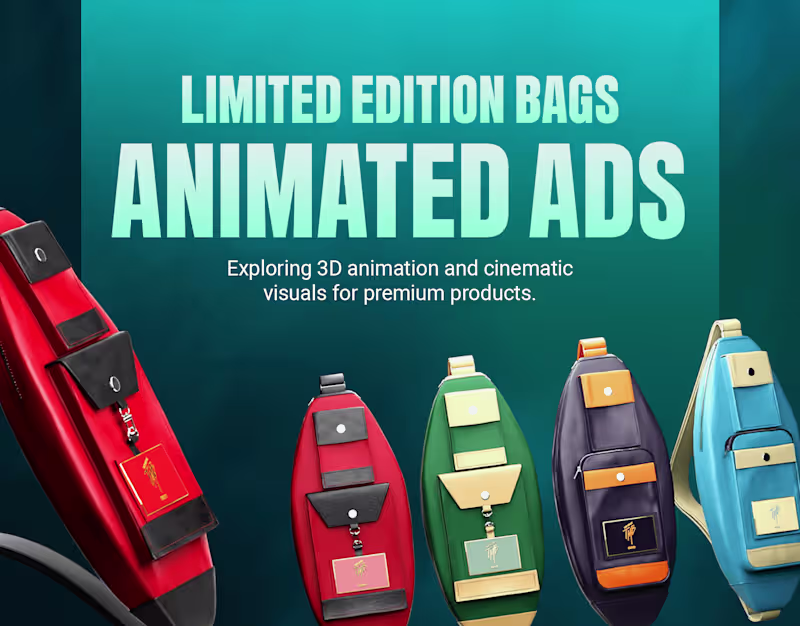 Cover image for 3D Animated Ads for Limited Edition Bags