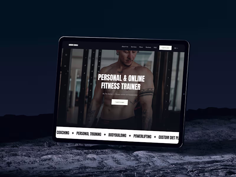 Cover image for DorianEskola.com | Fitness trainer 🏋️