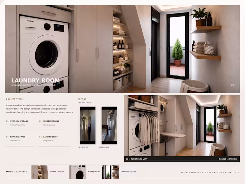 Cover image for Laundry Room Interior Design |
