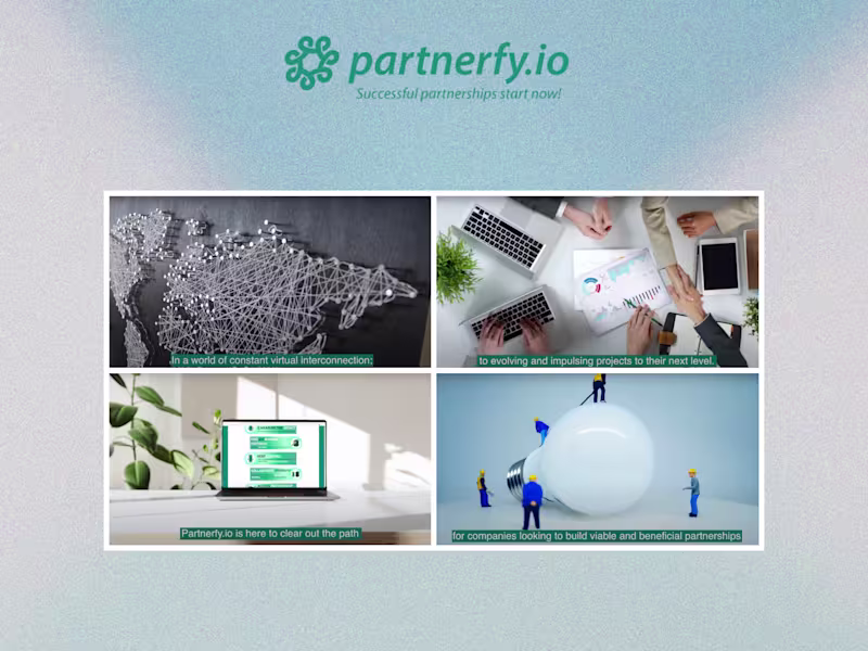 Cover image for Partnerfy.io | Scriptwriting & Video
