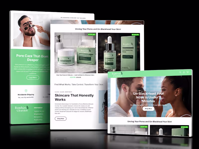 Cover image for Shopify Product Page CRO & Conversion Optimization for Rumbiro