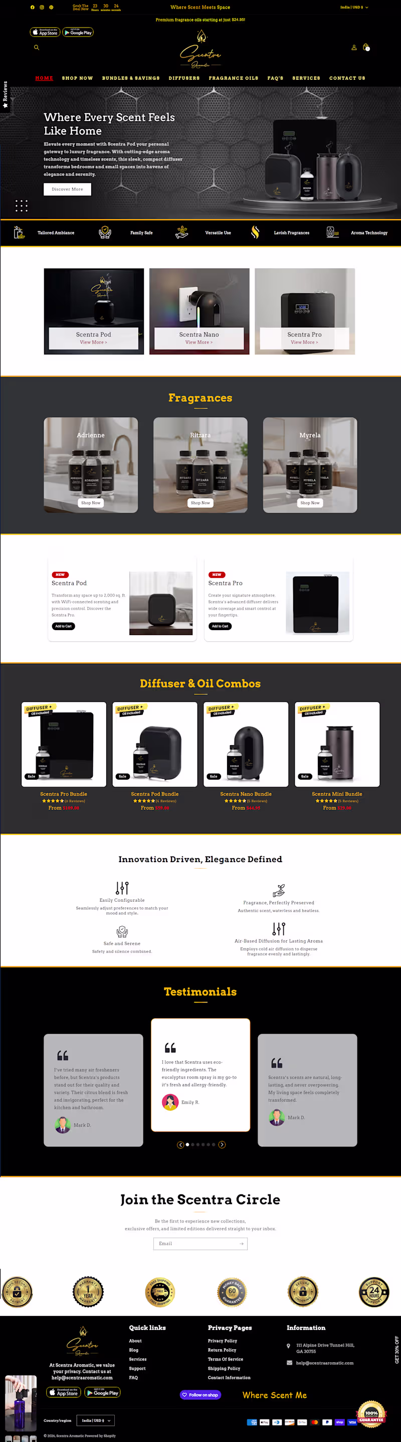 Cover image for Scentra Aromatic – Shopify eCommerce