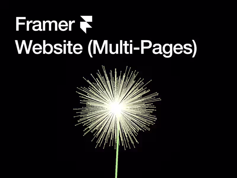 Cover image for Visually-Striking Framer Website
