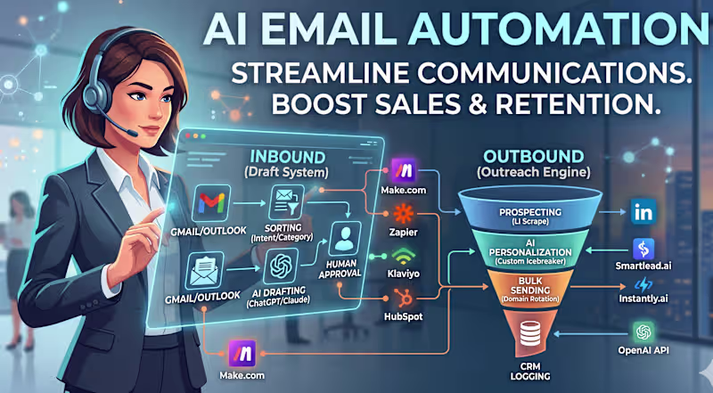 Cover image for Build AI email automation systems to scale sales and marketing