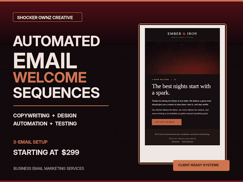 Cover image for 3-Email Welcome Automation Setup