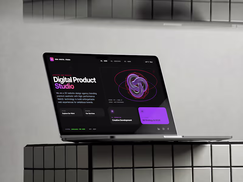 Cover image for Nova Digital Studio | 3D Website