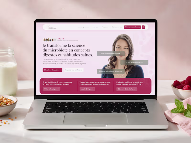 Cover image for Andréanne Martin · Speaker, Shop & Blog Website in Framer