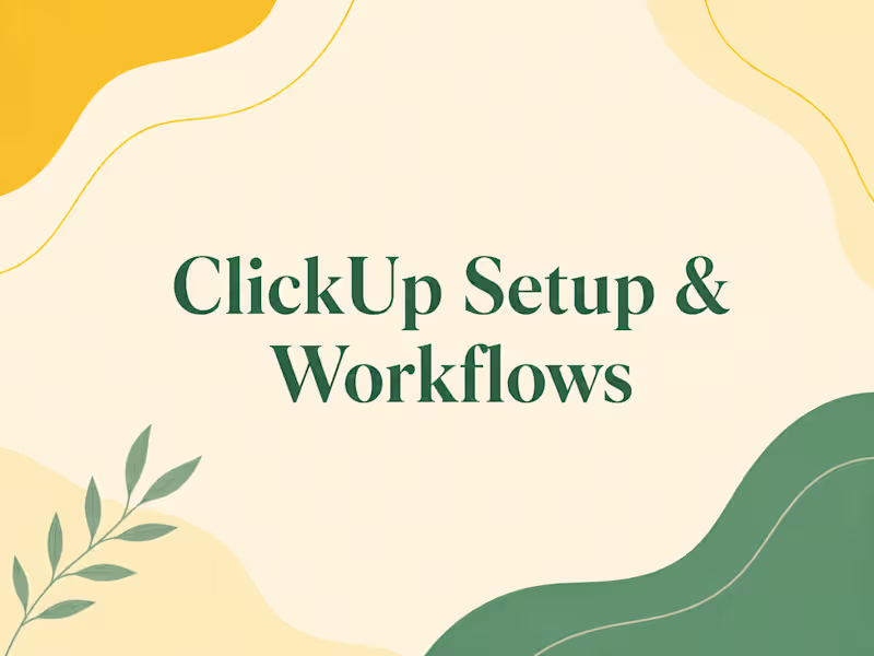 Cover image for ClickUp Verified Consultant