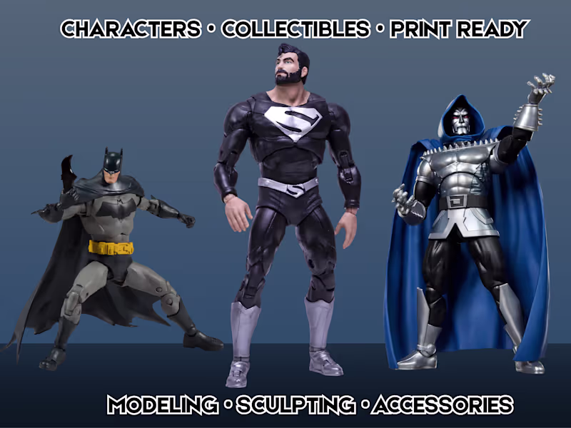 Cover image for Custom 3D Action Figure, bjd and Collectible Modeling