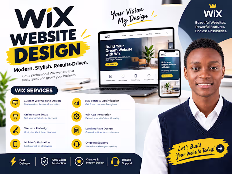 Cover image for Wix Website Design, Redesign, Development & Wix Studio Expert