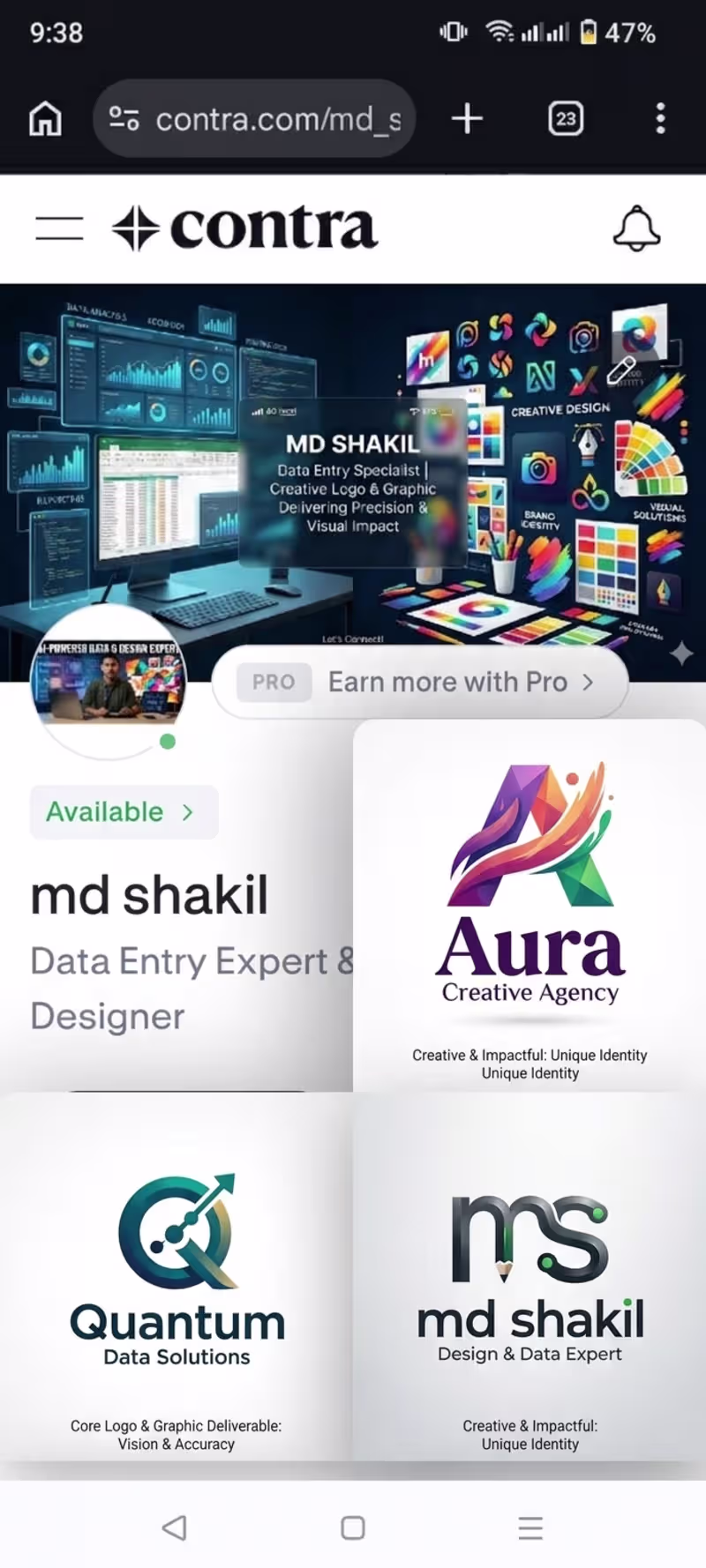 Cover image for Professional Data Entry & Logo
