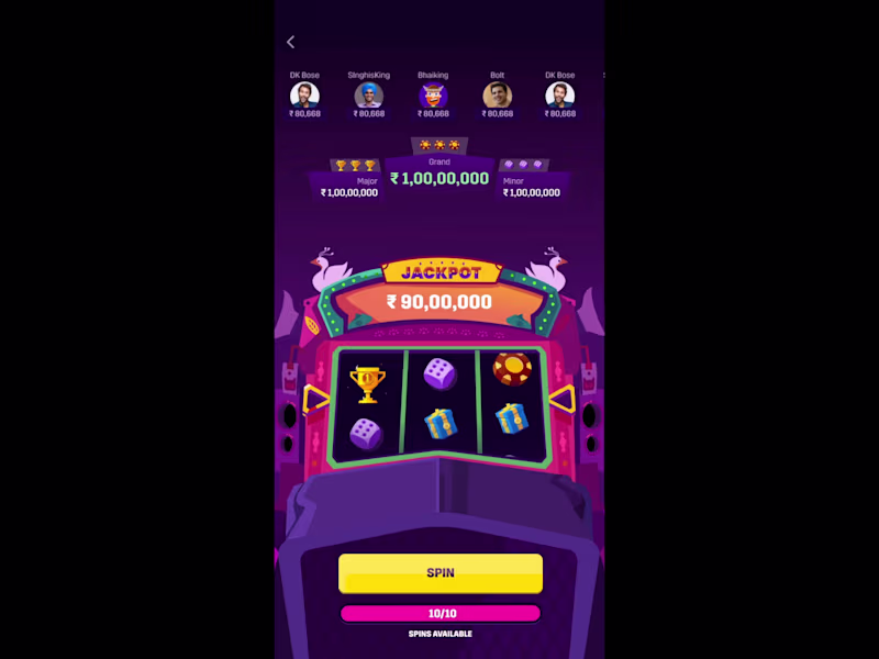 Cover image for Jackpot animation for MPL App