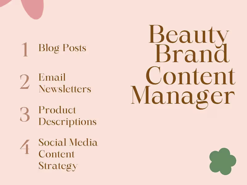 Cover image for Content Marketing For Beauty & Wellness Brand