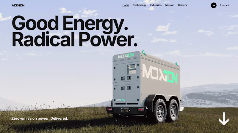 Cover image for Moxion Power — Interactive Corporate