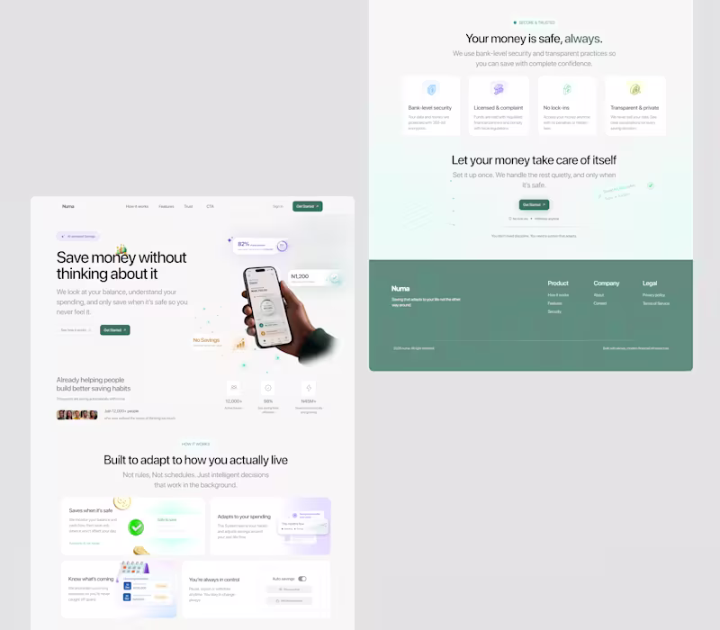 Cover image for Fintech Landing Page