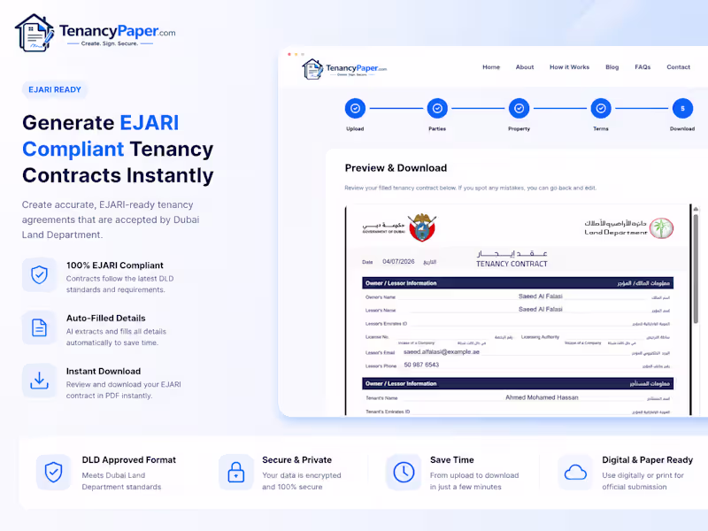 Cover image for TenancyPaper.com (http://tenancypaper.com) is an AI-powered