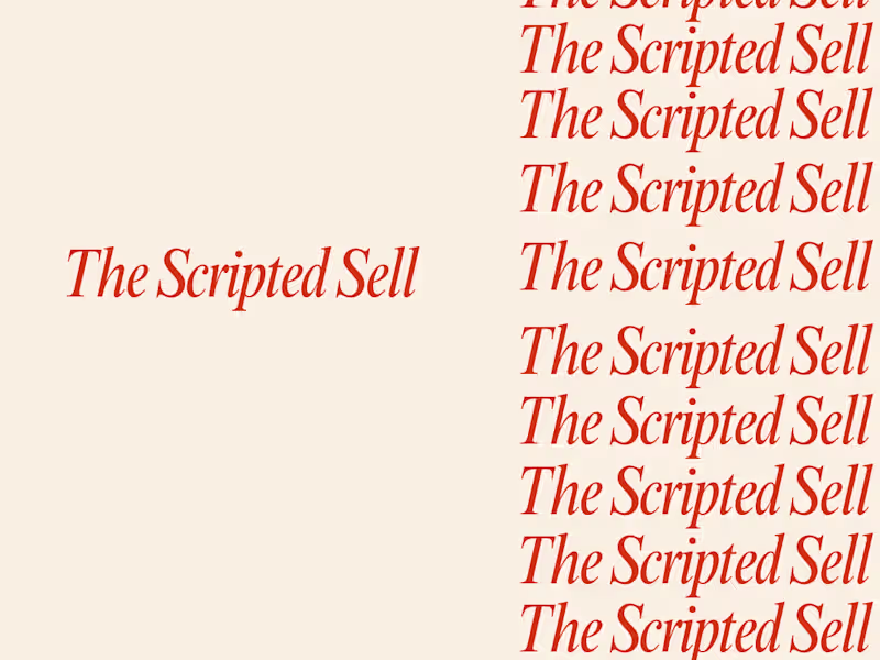 Cover image for The Scripted Sell