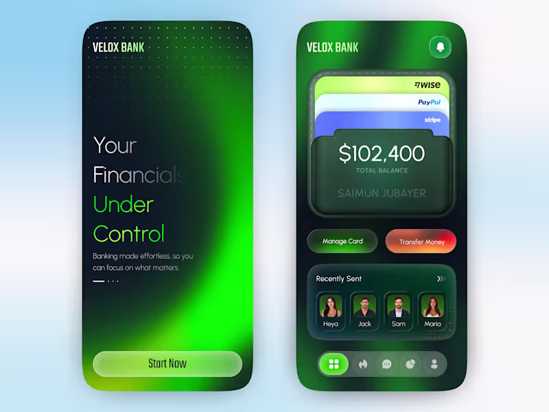 Cover image for Velox Bank — Finance Management