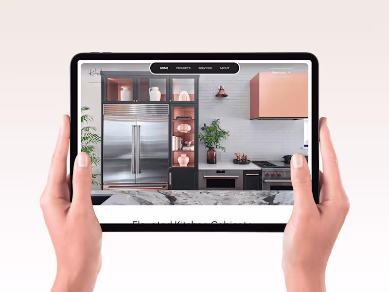 Cover image for Kitch Cabinetry Modern Kitchen Studio Website