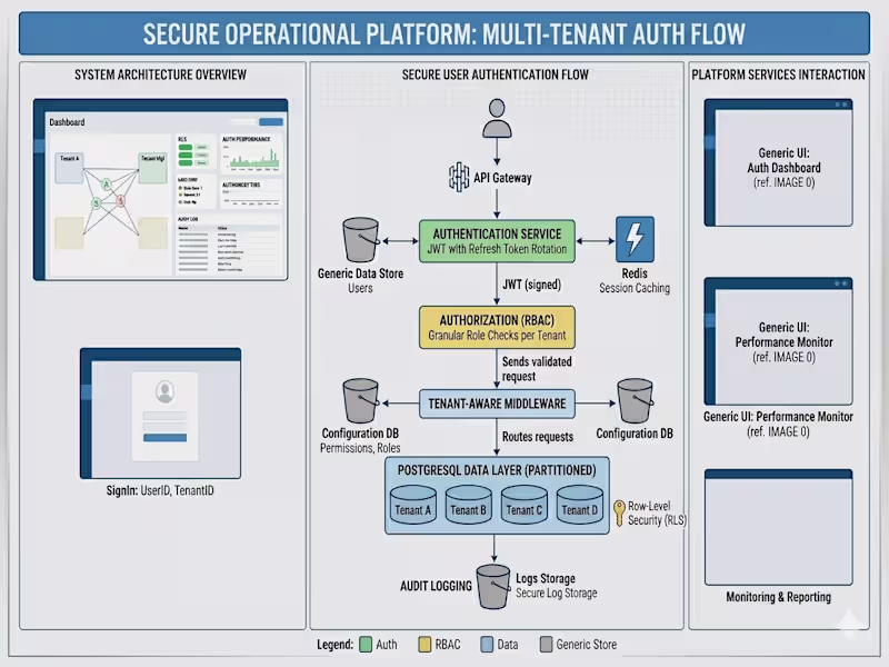 Cover image for Secure Auth & Multi-Tenant System for Industrial SaaS